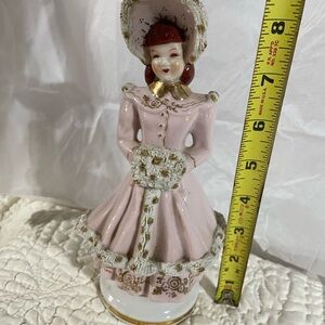 Vintage Japan Pink Porcelain Figurine